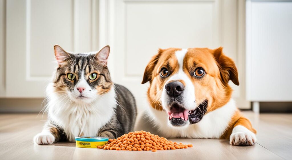 accidental cat food consumption