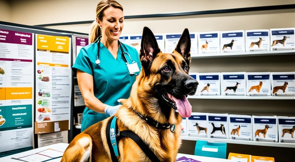 consulting veterinarian tailored nutrition for dogs