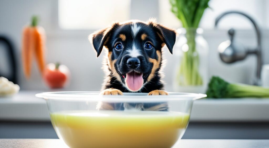 is chicken broth good for puppies